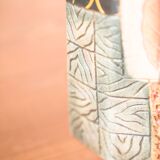 Pair of 1980s-90s Terracotta Vases – Geometric and Textured Design