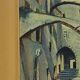 Small old painting oil on panel signed E. Guidi, frame