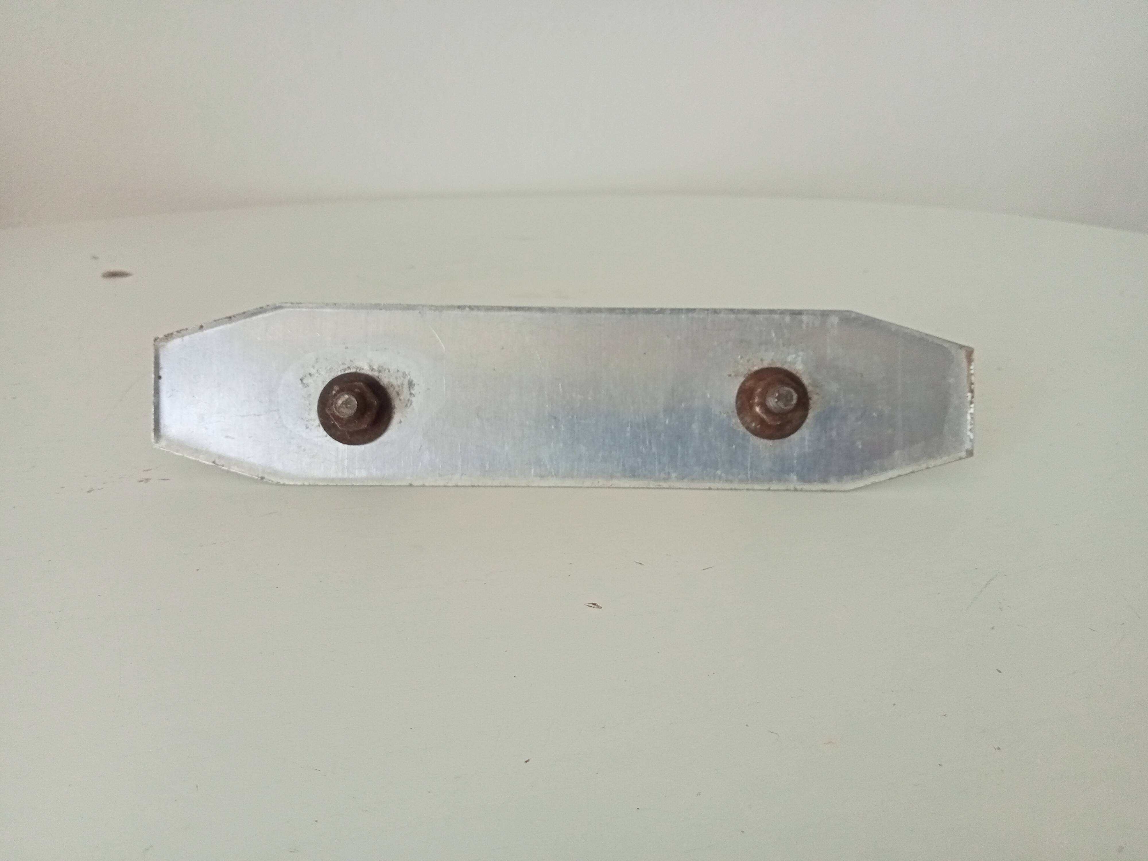 Vintage aluminium furniture handle