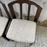4 Scandinavian mahogany chairs
