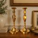 Pair of brass candlesticks