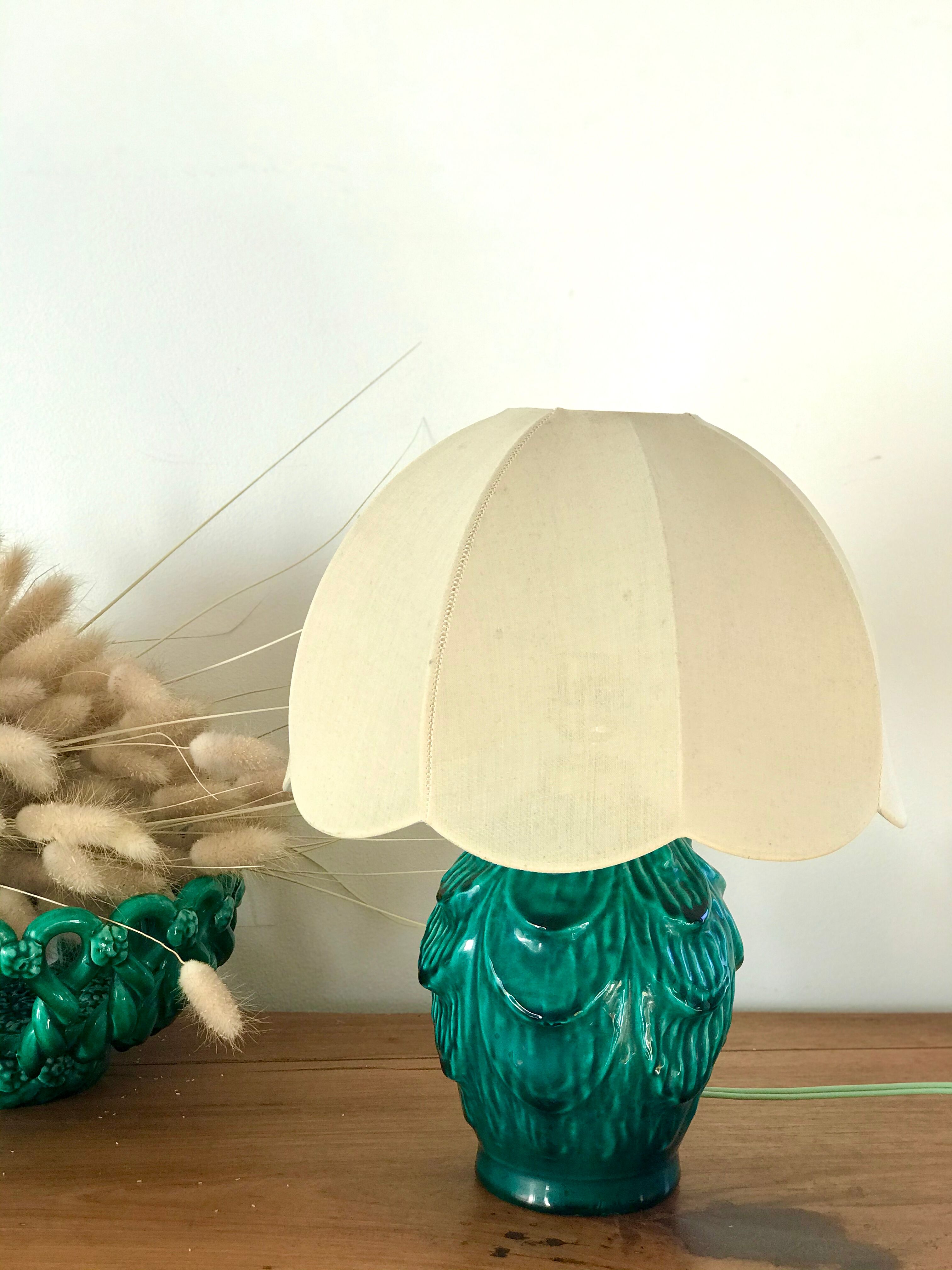 Ancient ceramic lamp base