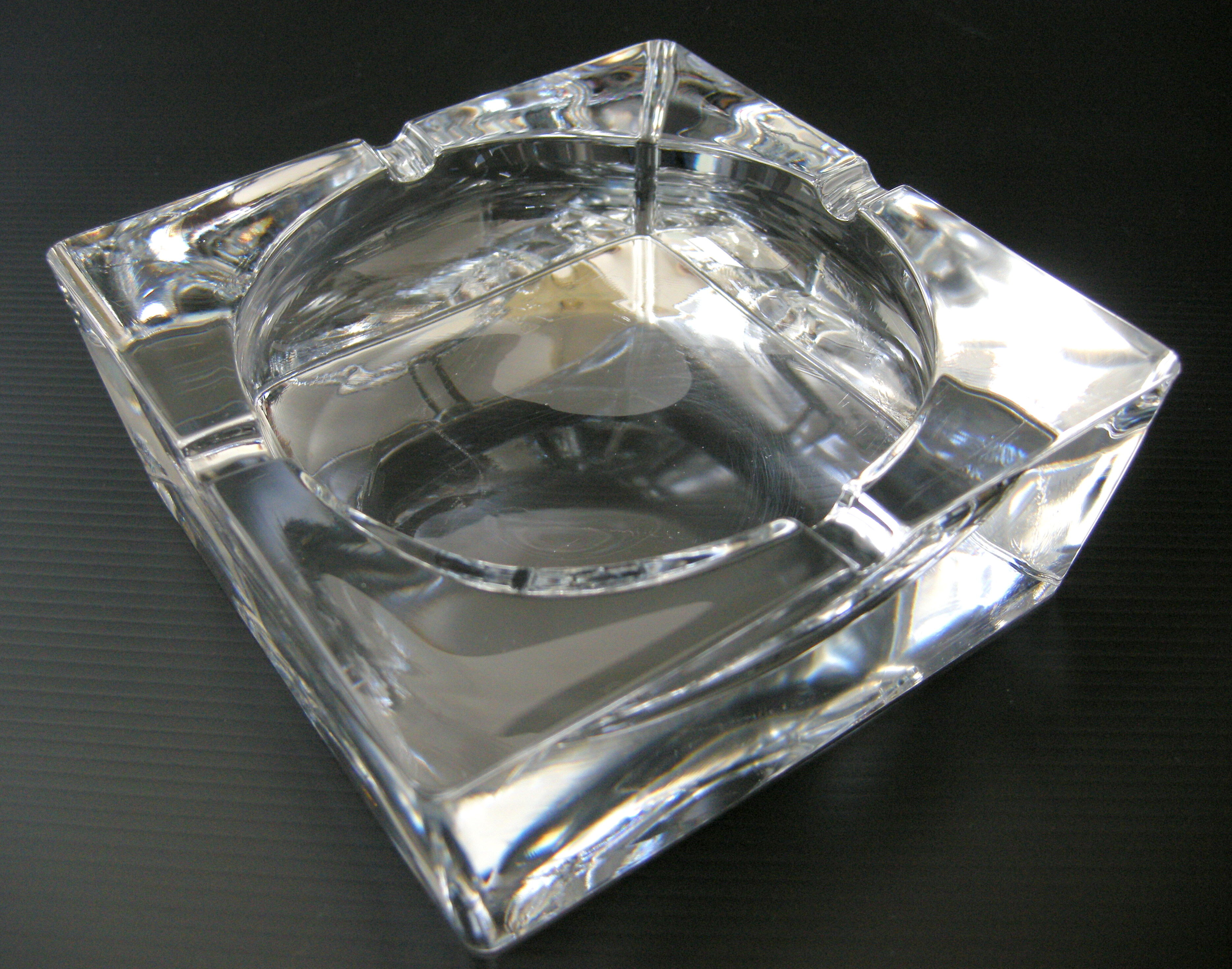 Cendrier verre vintage 1970