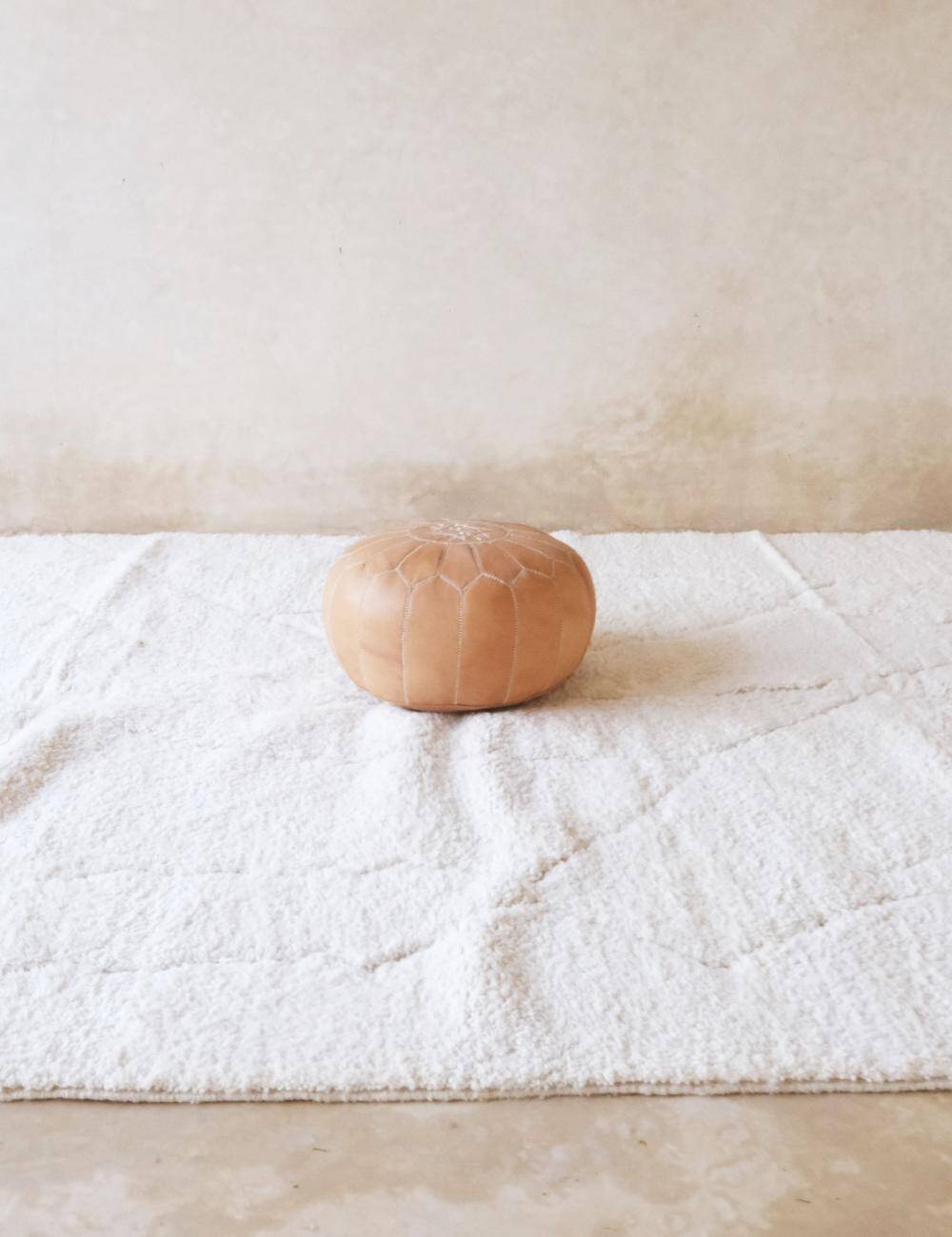 Berber Carpet White - 347 x 258 cm