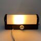 Bakelite and Milk Glass Wall Lamp, Czechoslovakia, 1950's