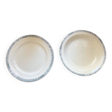 Antique earthenware serving dishes from Salins - Terre de fer