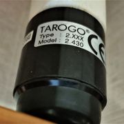 Tarogo Shoji living room lamp in wood and bamboo reeds Japan 80s