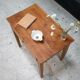 Small walnut table from the 19th century.
