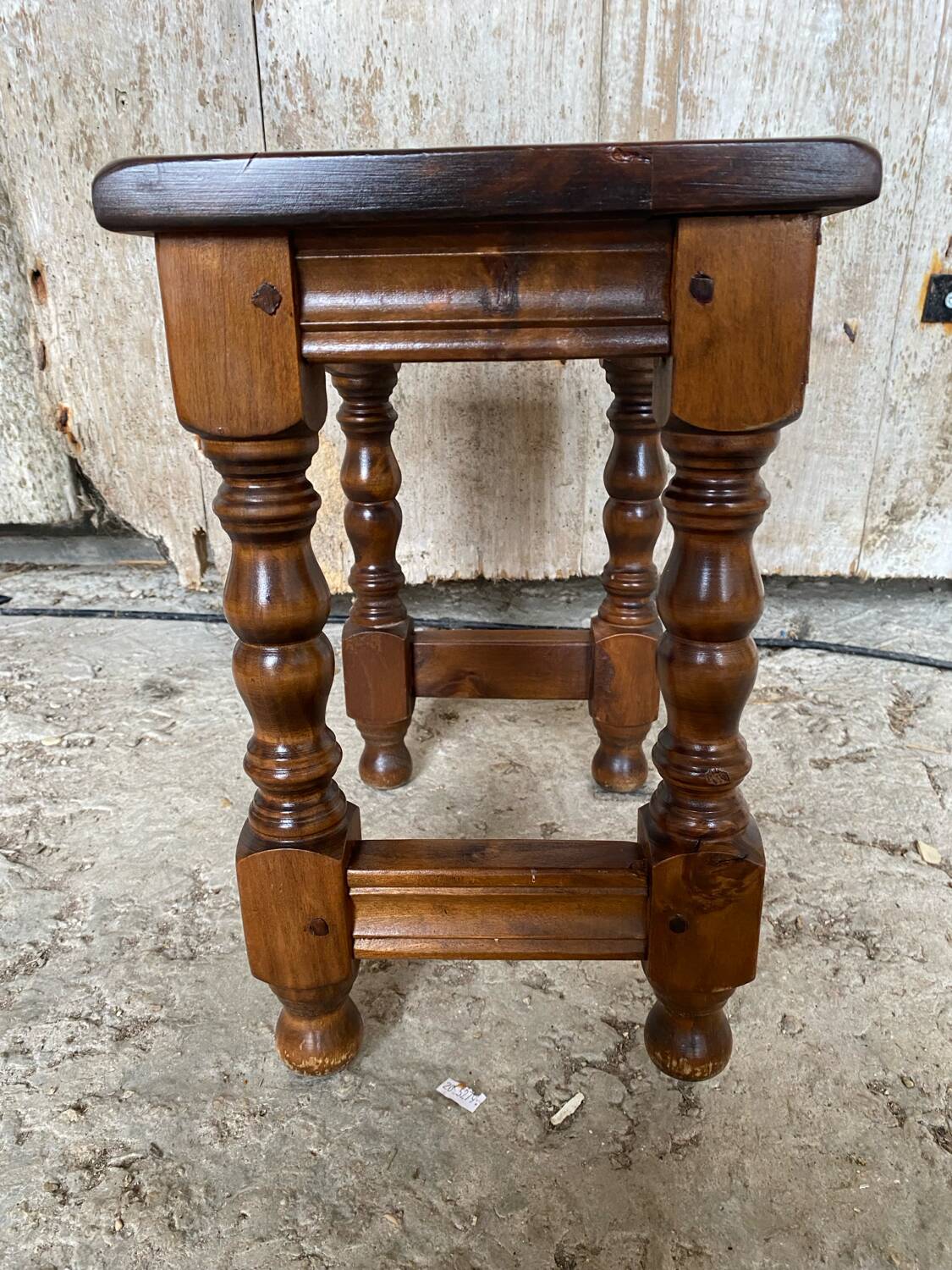Vintage Solid Oak Nightstand #D545