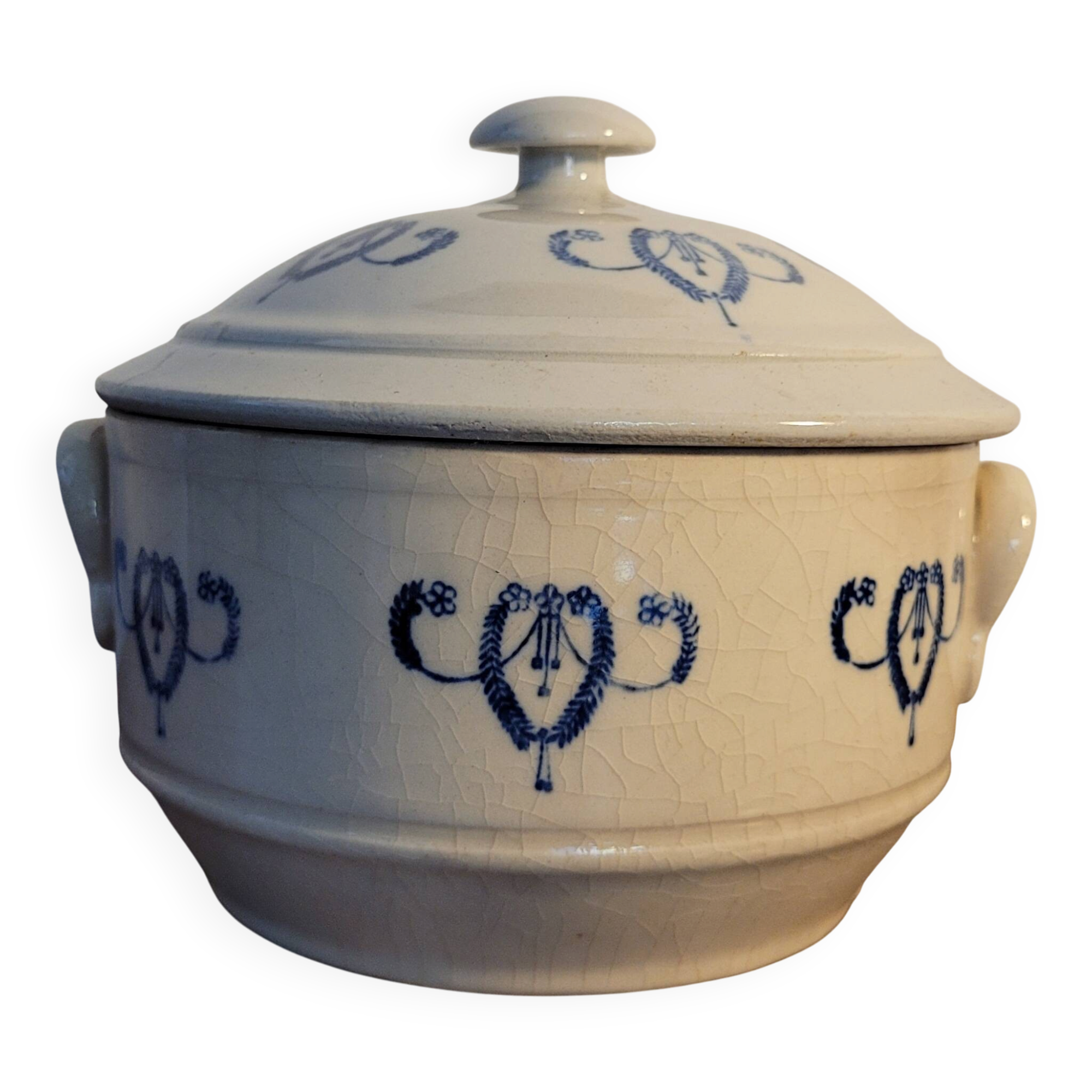Bouillon/soup tureen/vegetable dish St Uze (ironstone) late 19th century