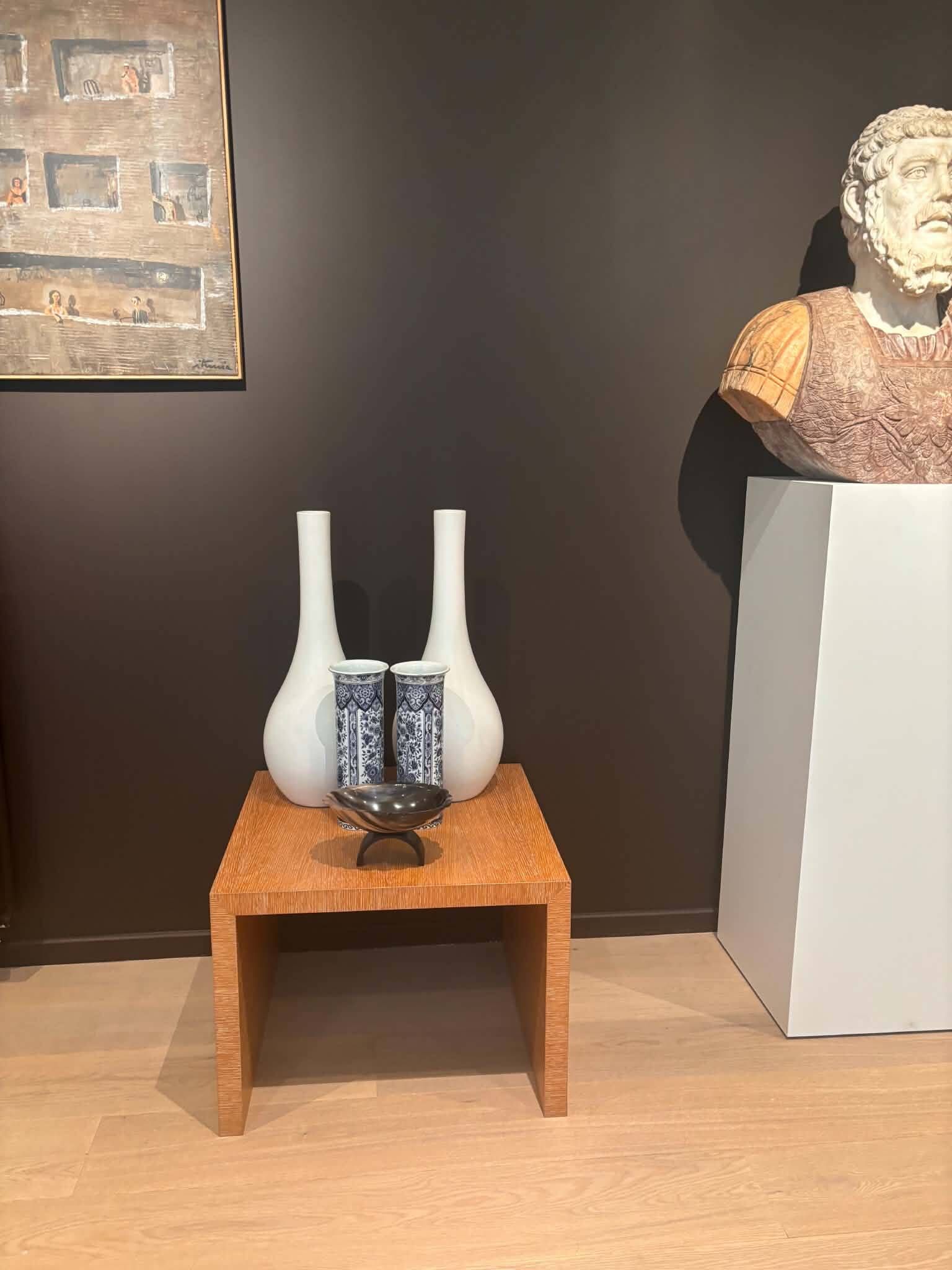 Pair of Delft vases