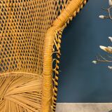 Emmanuelle chair in rattan 70s