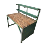 Industrial workbench, work table, desk green