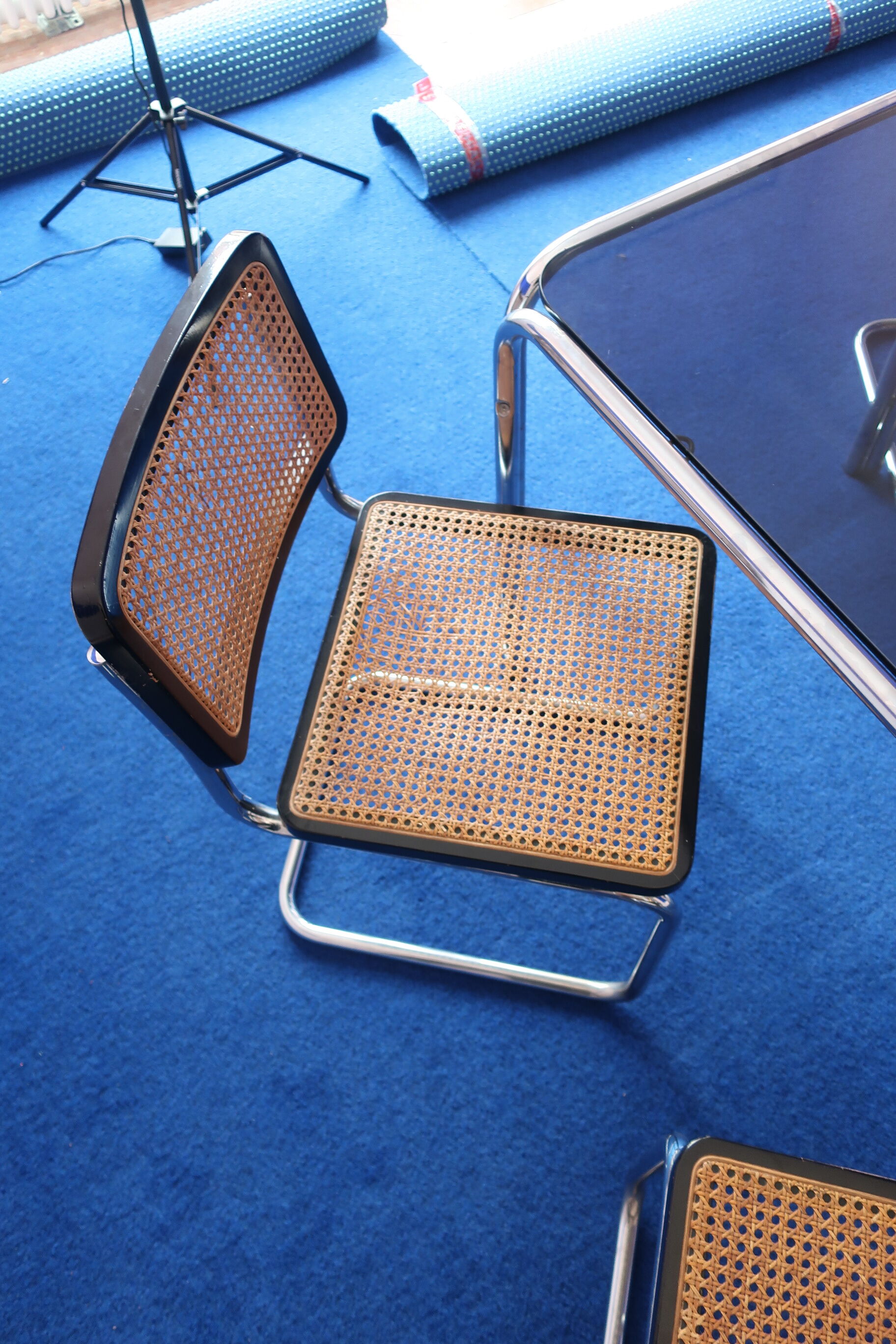Table and 4 chairs by Marcel Breuer from the 70/80