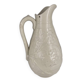 White ceramic pitcher carafe marked X3