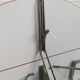 Foldable brown formica table compass legs
