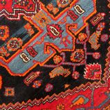 Tapis vintage du Moyen-Orient Hamadan fait main en laine – 133 x 196 cm