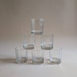 Set of 6 octagonal glasses
