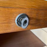 Vintage 70s double curtain filing cabinet