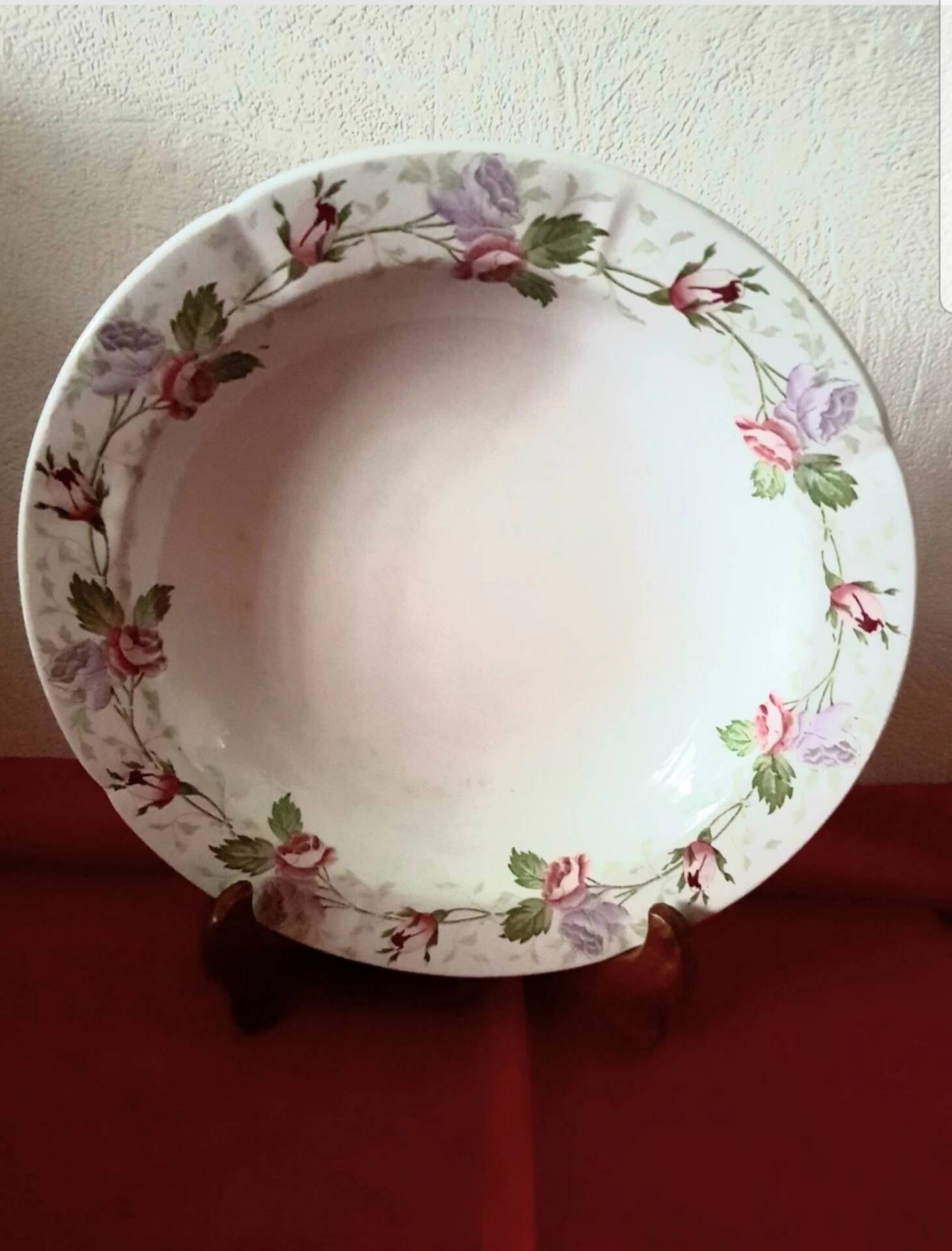 Old plate France Sarreguemines U&C