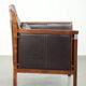 Art Deco design set consisting of an armchair and ottoman