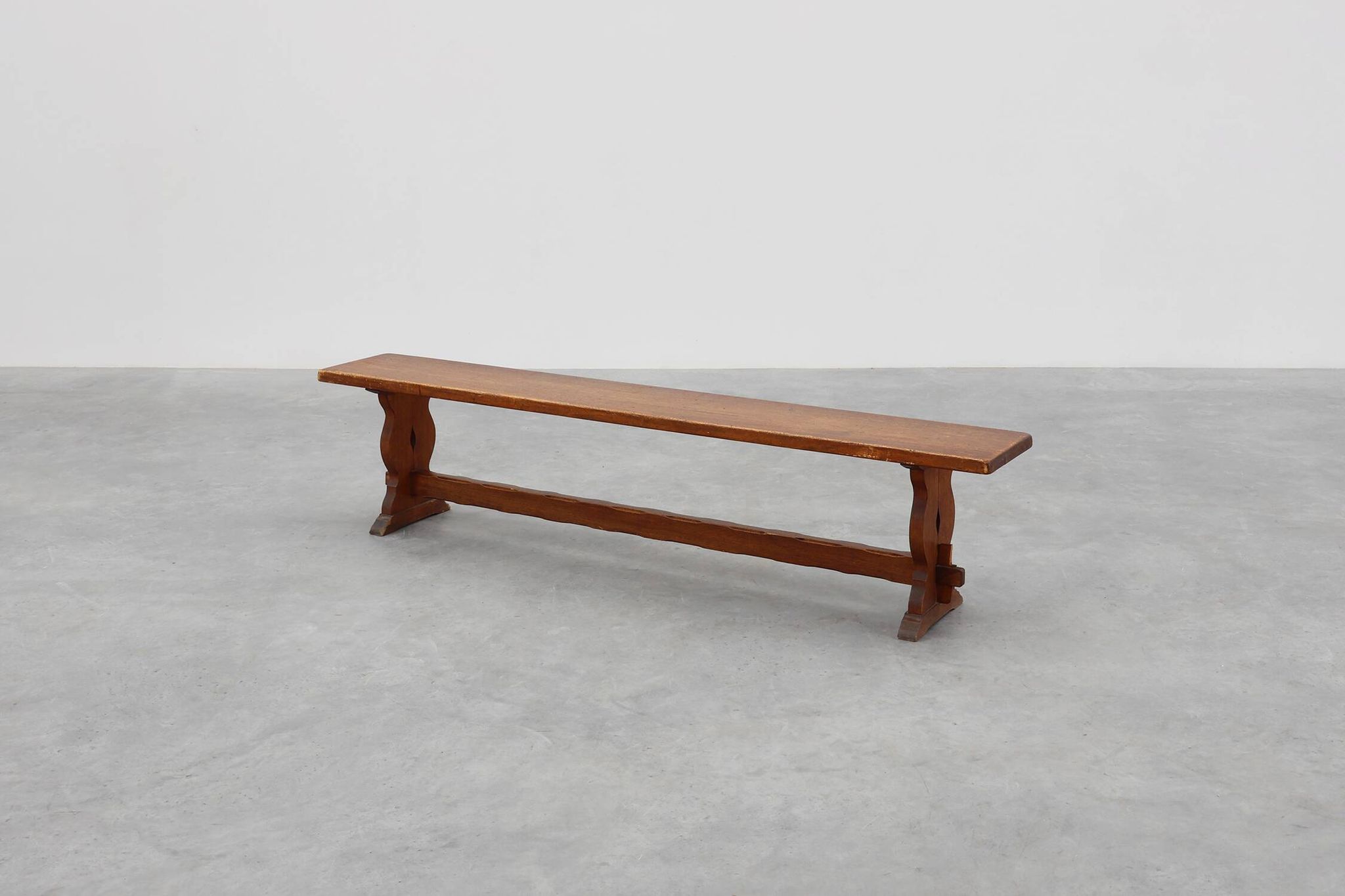 Rustic oak bench with nice patina, France ca. 1900