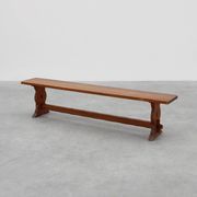Rustic oak bench with nice patina, France ca. 1900