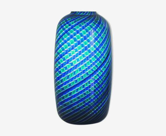 Vase en cristal de Murano par Paolo Venini signé et daté 1987