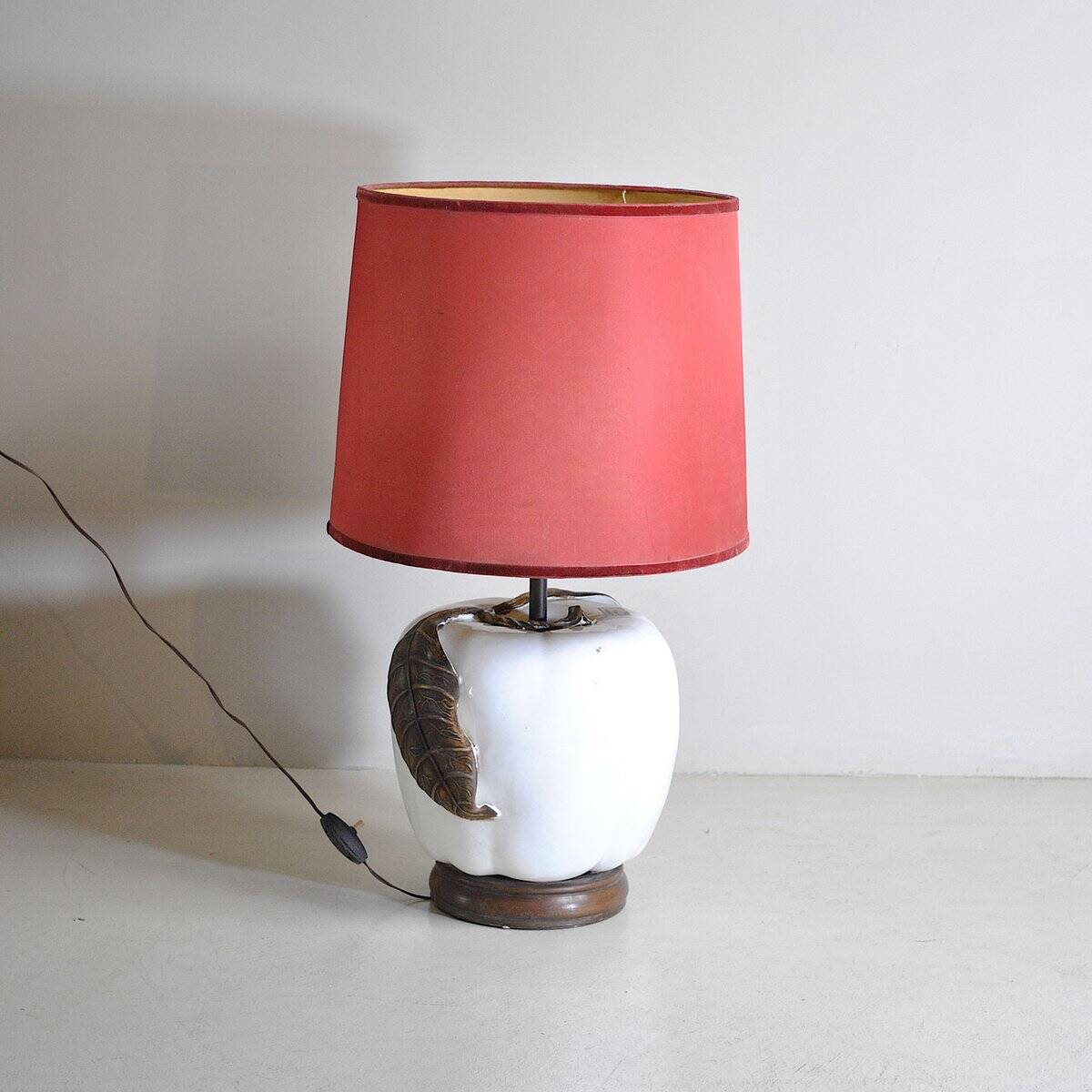 Glazed ceramic table lamp, 1960s