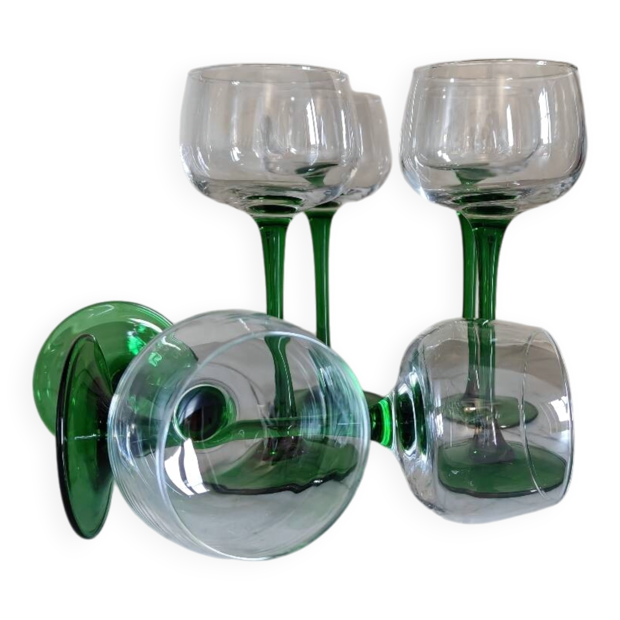 Set of wine glasses