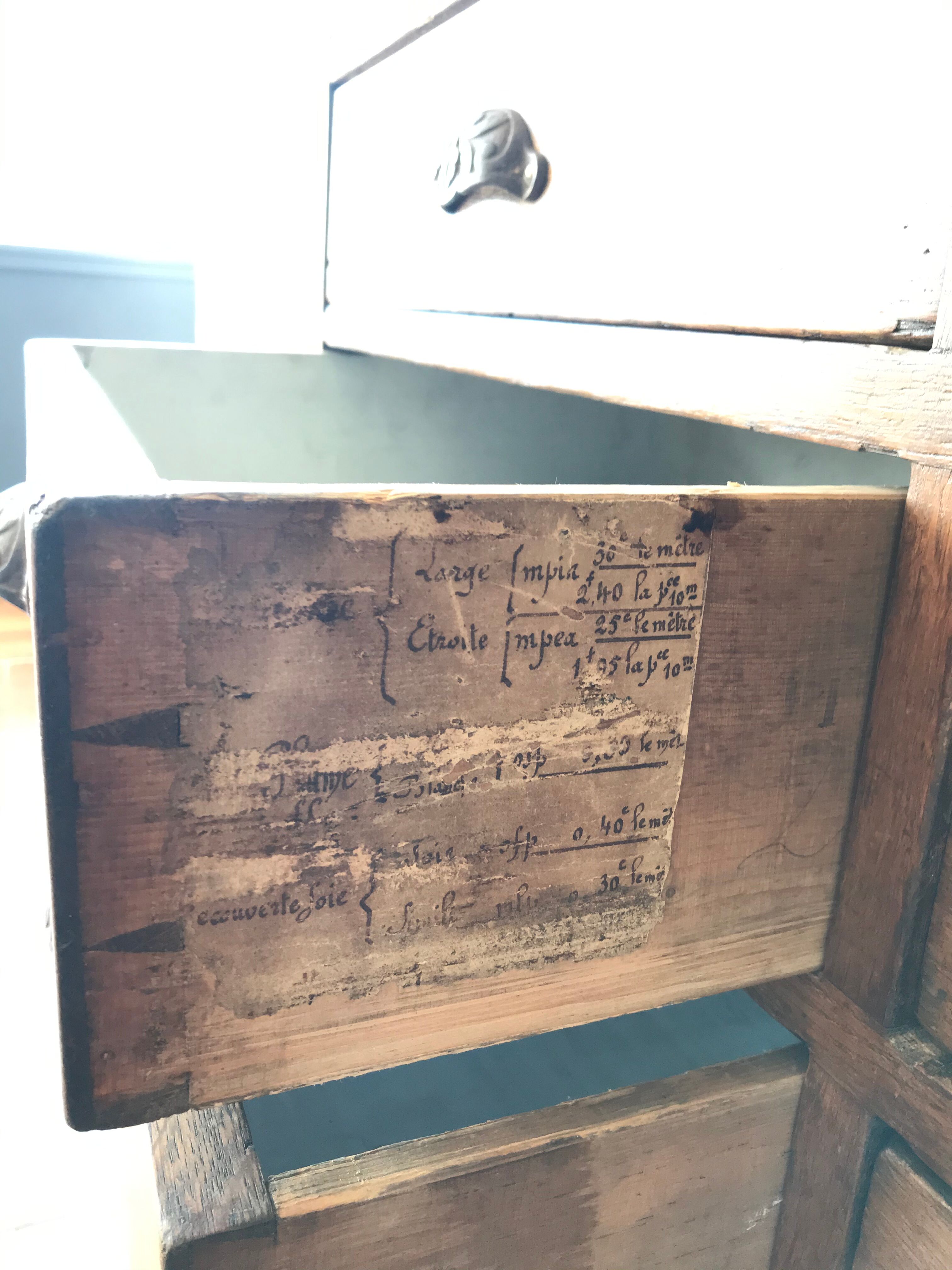 Oak haberdashery counter