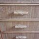 Vintage wicker and rattan 4-drawer chest of drawers