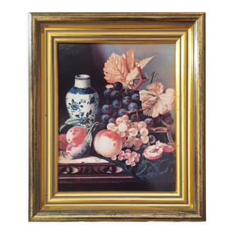 Printed still life canvas