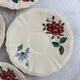 Set of 8 hand-painted coffee cups Sarreguemines Terre de fer
