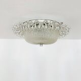 Large Floral Flush Lamp