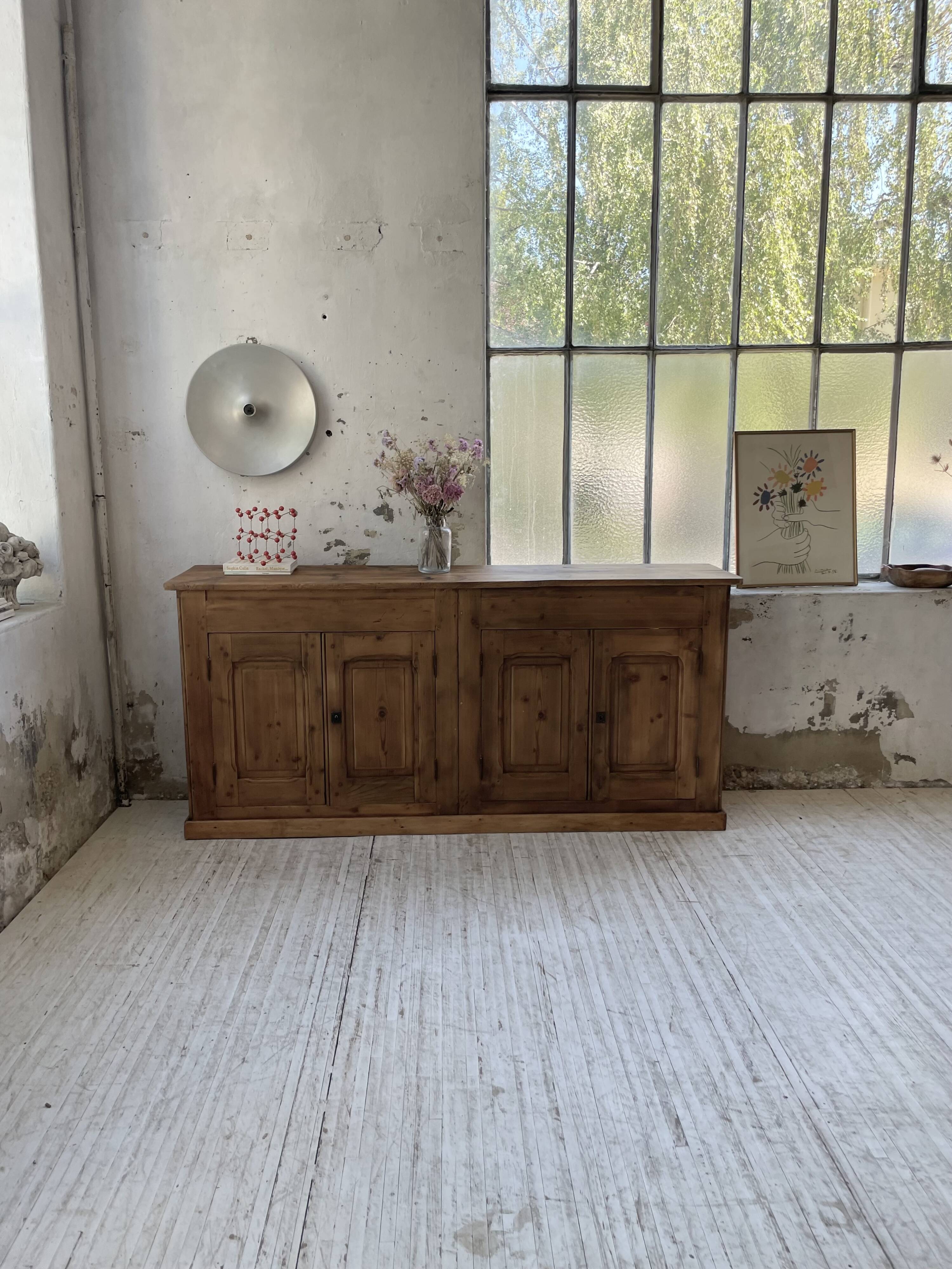 2m pine craft furniture sideboard