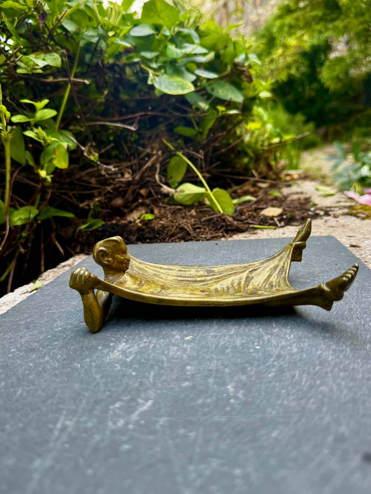 Bronze devil vide poche Art Nouveau