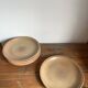 6 flat plates in stoneware