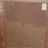 Original mid-century Swedish oil on panel – “Tea” by Karl Enoch Ohlsson – vintage & framed – 56 × 64 cm