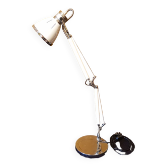 60s industrial articulated desk lamp.