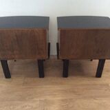 Pair of vintage wooden bedsides 1960