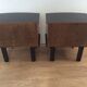 Pair of vintage wooden bedsides 1960