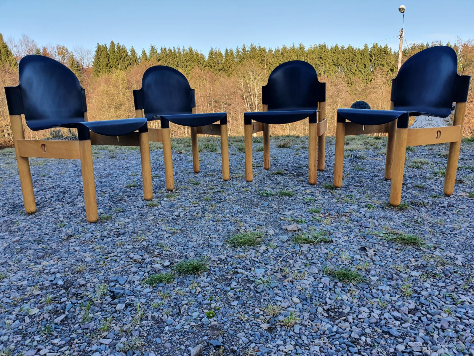 Set of 4 Flex chairs by Gerd Lange for Thonet 1977
