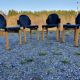 Set of 4 Flex chairs by Gerd Lange for Thonet 1977
