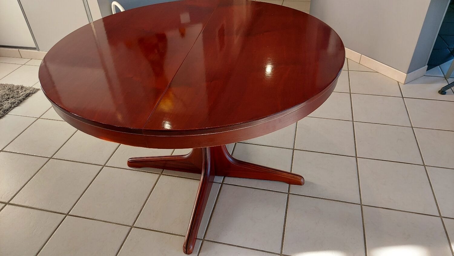 Vintage Baumann extendable table 1970s