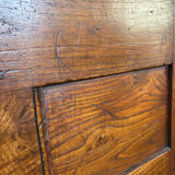 Grand coffre ancien en chêne massif – XIXe – belle patine d’origine