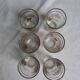 6 tea glasses golden décor camel palm