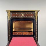 Secretary from the time of Napoleon III in marquetry and gilded bronzes, 19th century.