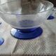 Set including 1 salad bowl and 5 fruit bowls in Daum Nancy crystal from the 40s