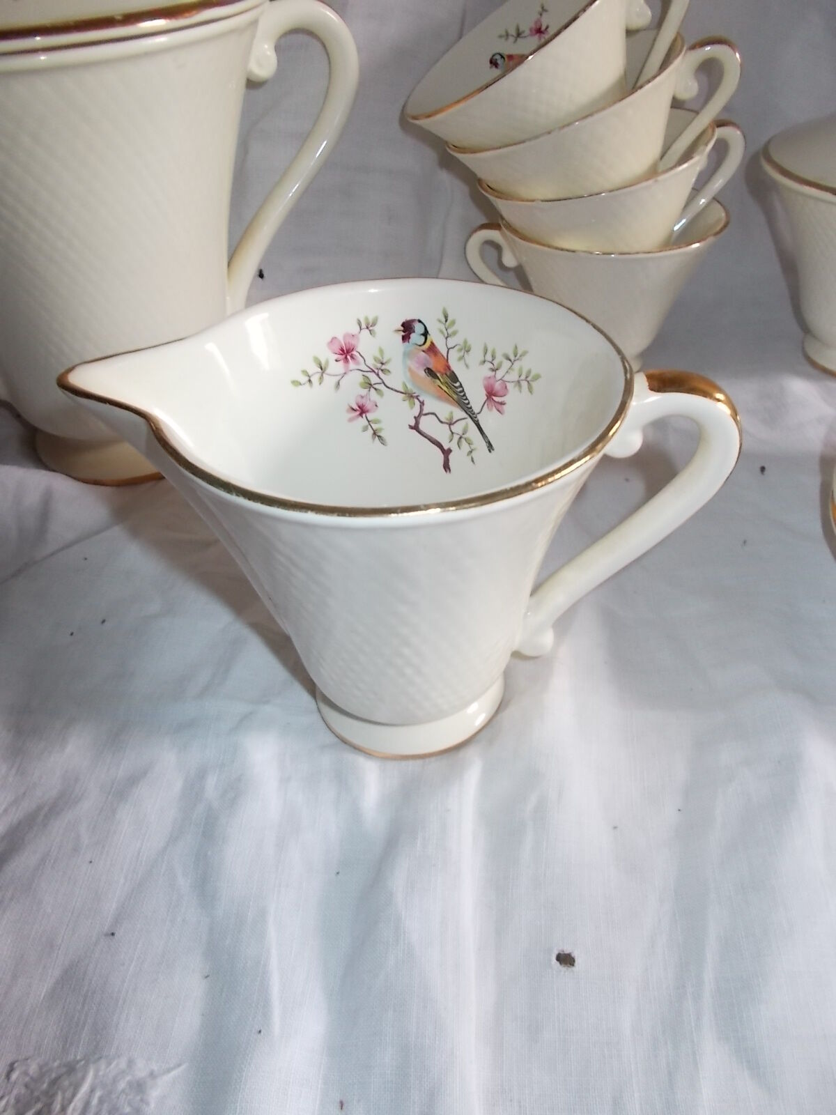 Coffee service or tea in faience Salins France